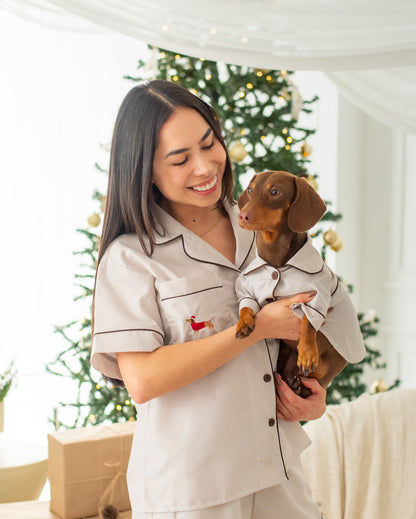 Pijama Cozy Paws Beige (para humanas)