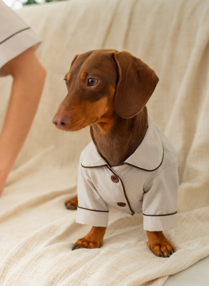 Pijama Cozy Paws Beige (para perritos)