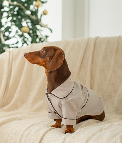 Pijama Cozy Paws Beige (para perritos)