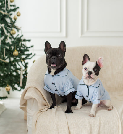 Pijama Cozy Paws Celeste (para perritos)