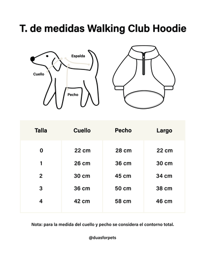 Walking Club Hoodie (para perritos)